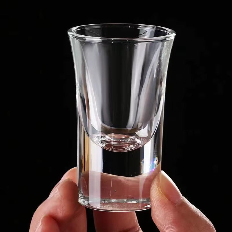 Mini chopes à shot en verre transparent 6 pièces