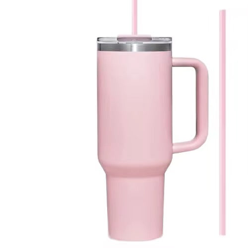 Gobelet isotherme grand format avec paille
