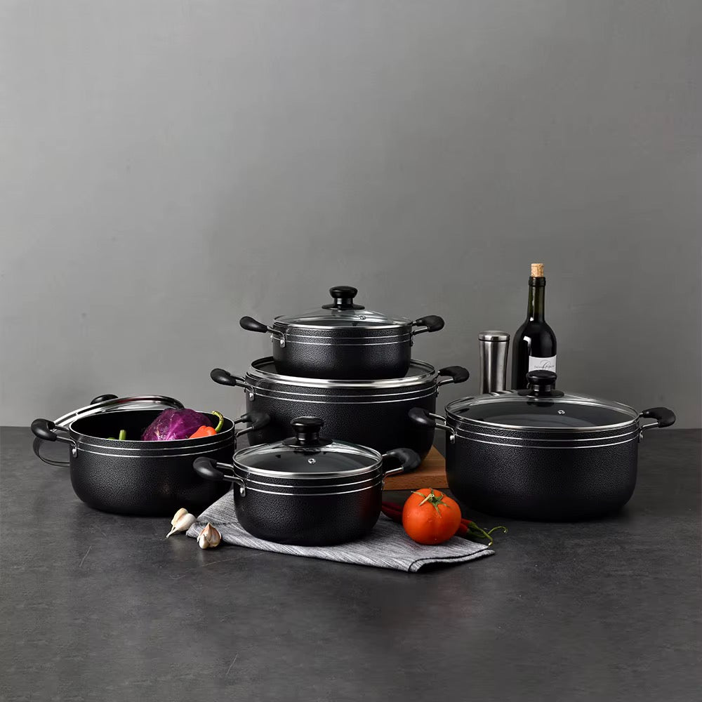 Set de cuisine complet-Marmite et poêles anti adhesive