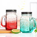 🍹 Chopes en Verre Style Mason Jar avec Couvercles et Pailles Assorties 🍓