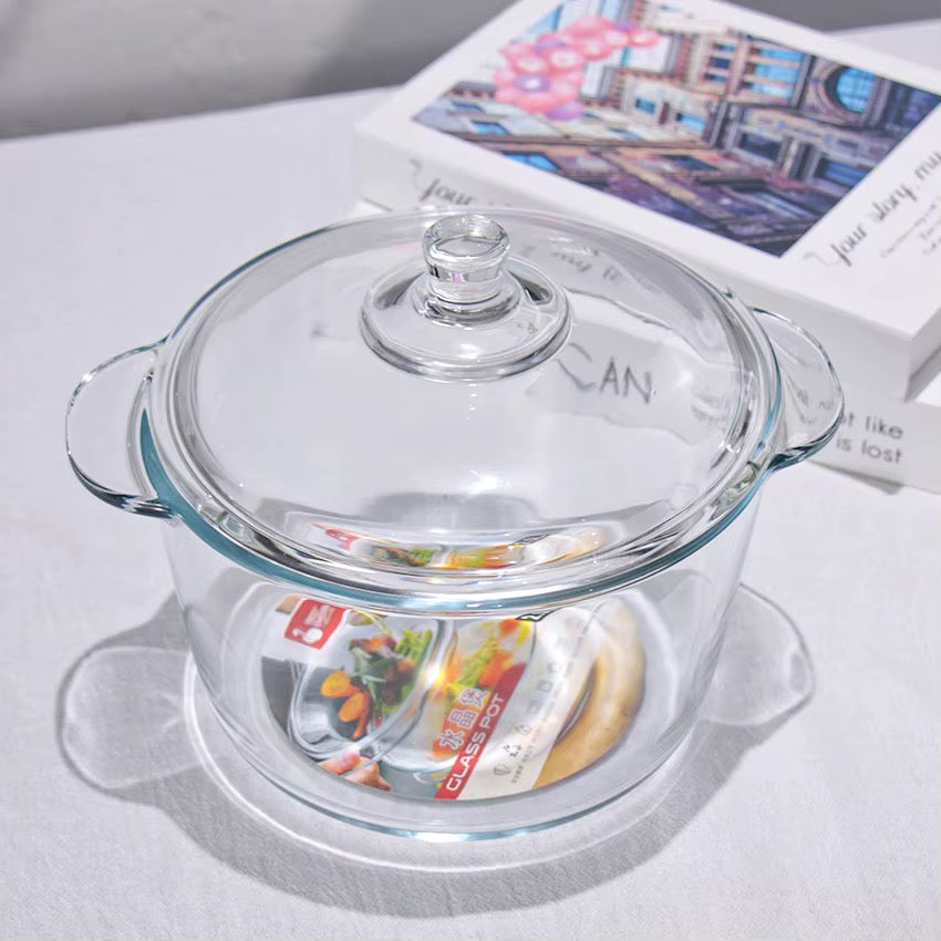 Soupière en verre