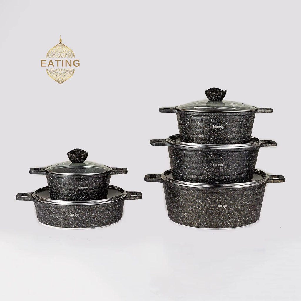 Batterie de cuisine 10 pièces en granite