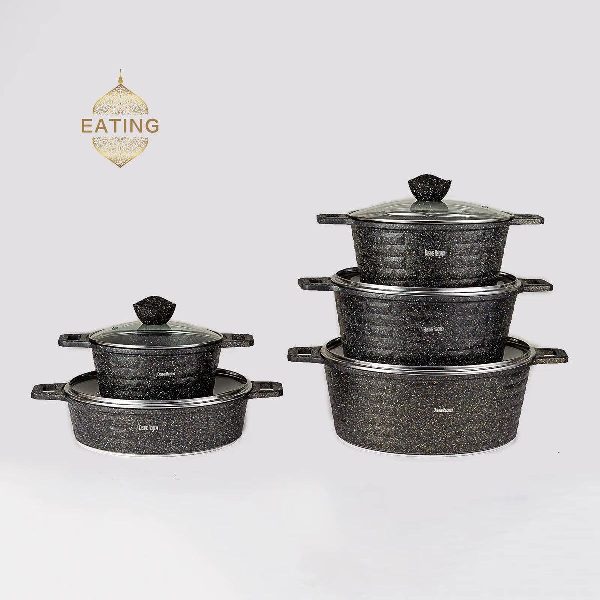 Batterie de cuisine 10 pièces en granite