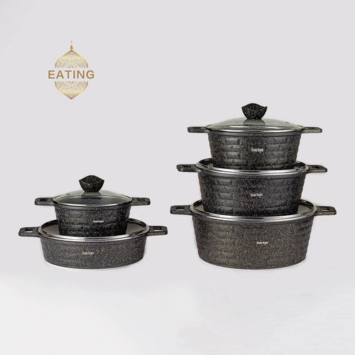 Batterie de cuisine 10 pièces en granite