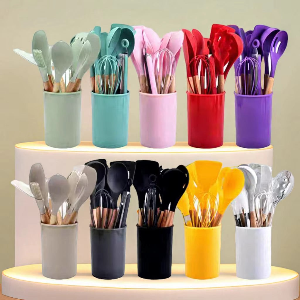 Set d’ustensiles de cuisine en silicone