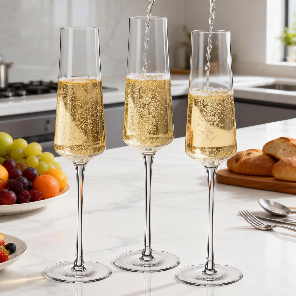 Verre à champagne 6 pièces