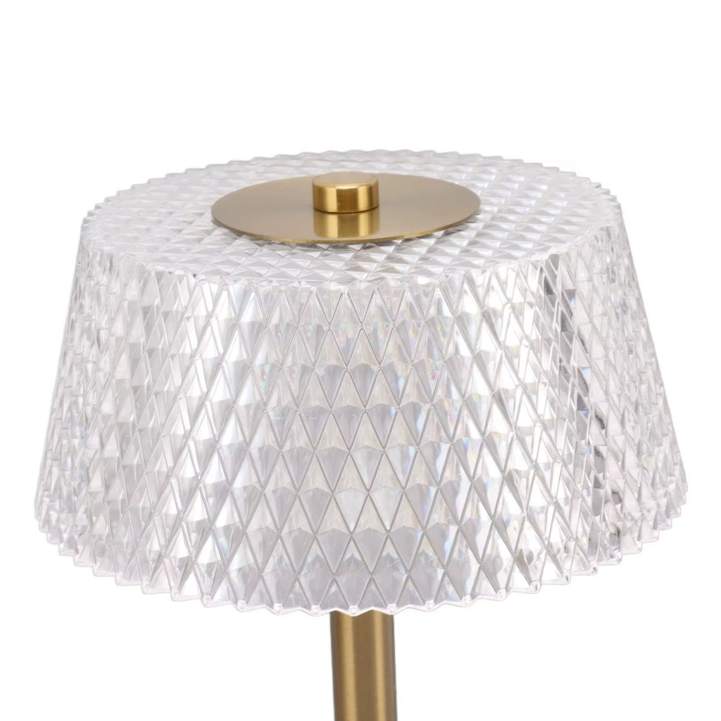 💡 Lampe de Table LED Design Fleurs / Méduse en Cristal & Métal Doré ✨