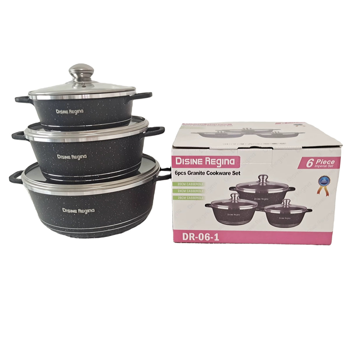 Batterie de cuisine 6 pièces en granite