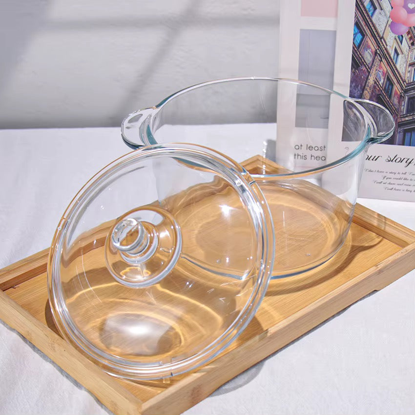Soupière en verre