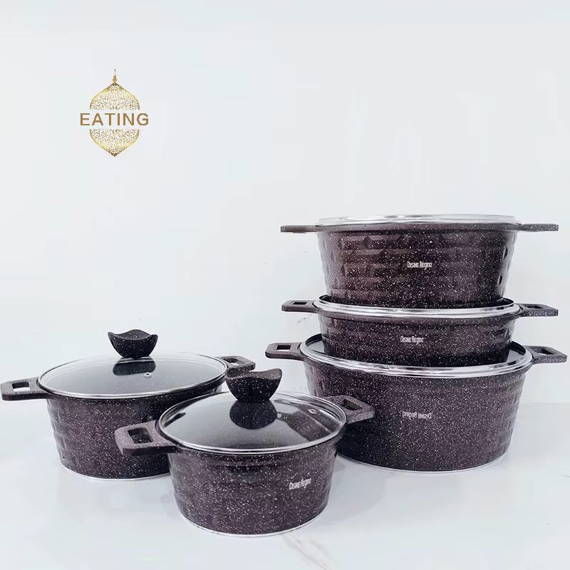 Batterie de Cuisine en Granit 10 Pièces - Disine Regina  
Équi