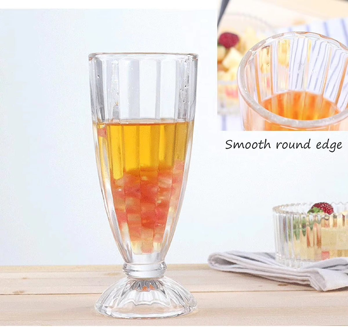Verre à milkshake et smoothie 6 pièces