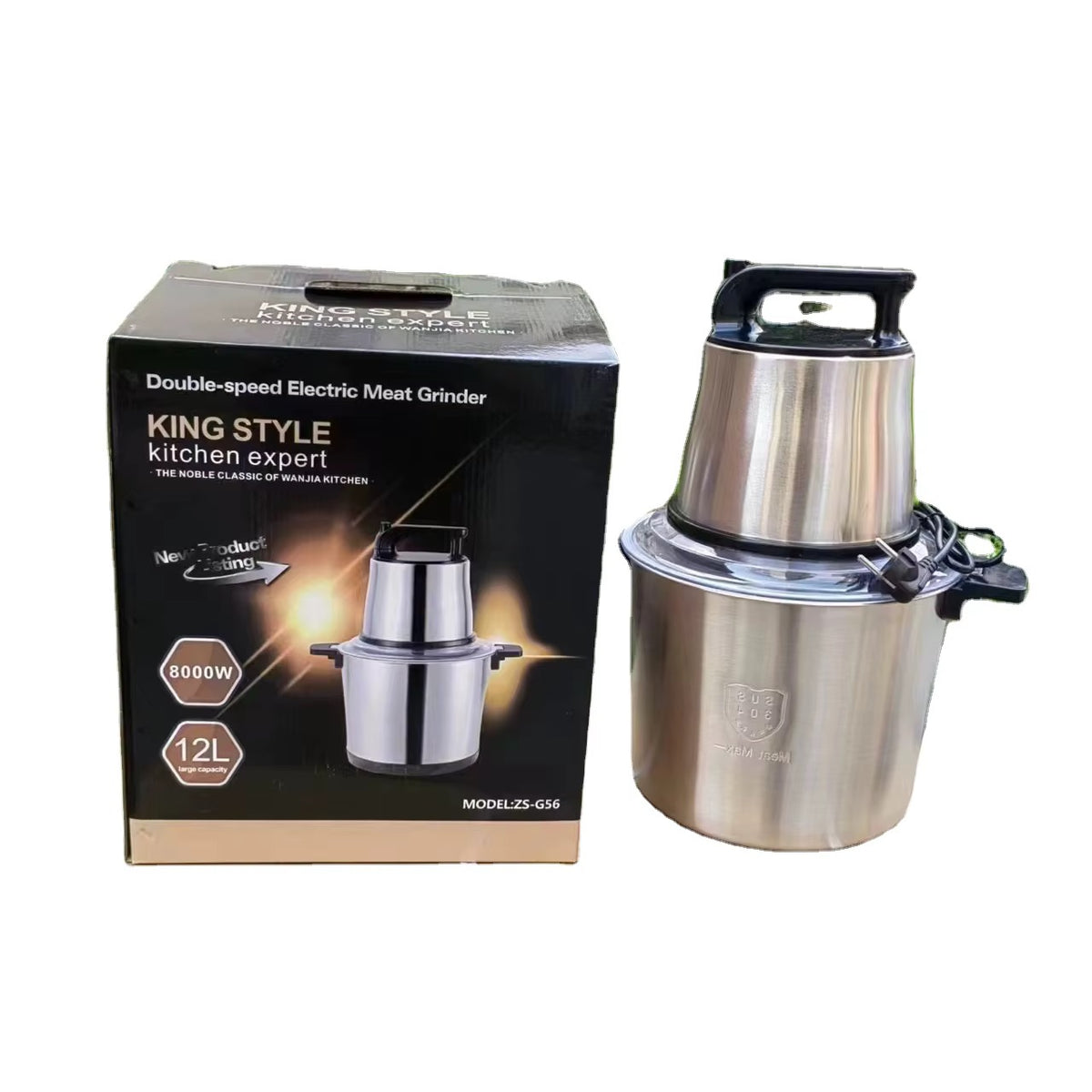 🥩 Hachoir Électrique Multifonction REAL CREST SC-808 (8L)