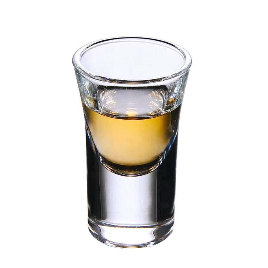 Mini chopes à shot en verre transparent 6 pièces