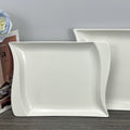 Service d'Assiettes Design en Porcelaine (2pieces)