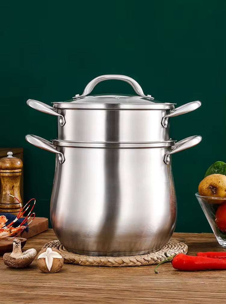 Ensemble de cuisson en acier inoxydable multifonctions 22cm