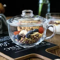 Tasse transparente avec couvercle