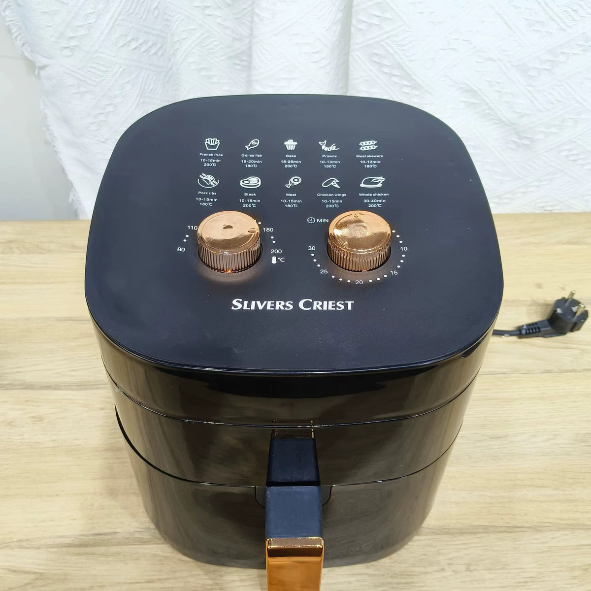 🌟 Air Fryer (Friteuse sans huile) SLIVERS CRIEST 8.8L 🌟