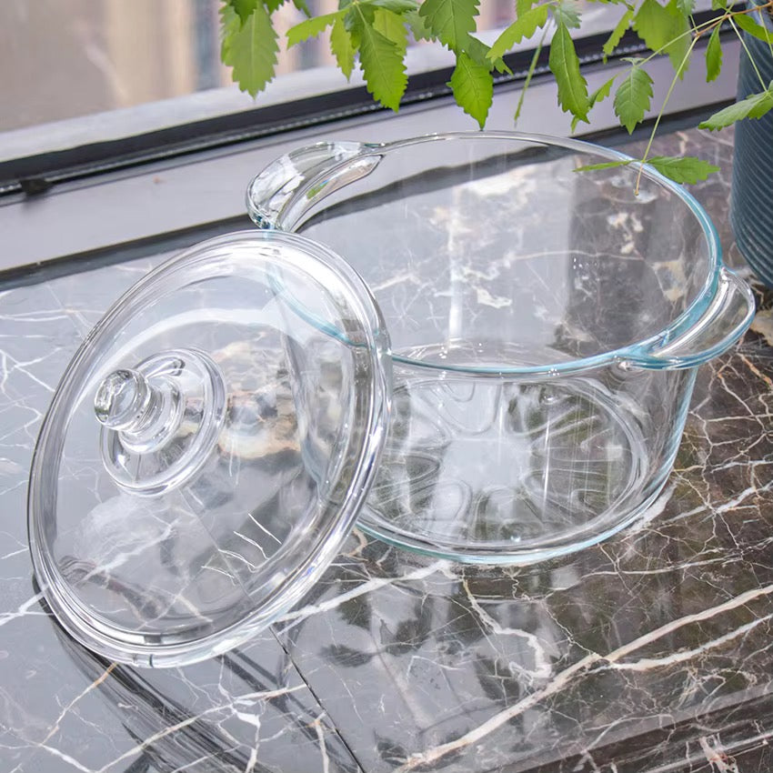 Soupière en verre
