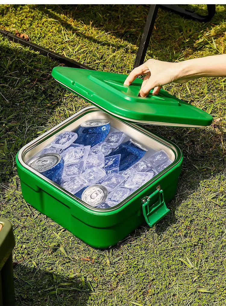 Set de Boîtes Repas Isothermes de Camping (Vert Émeraude)