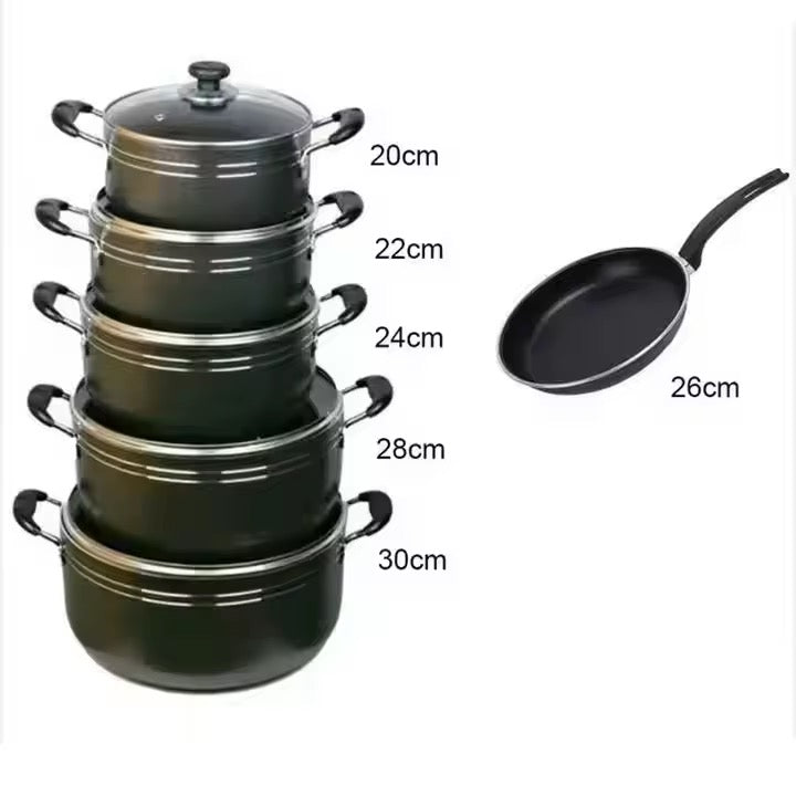 Set de cuisine complet-Marmite et poêles anti adhesive