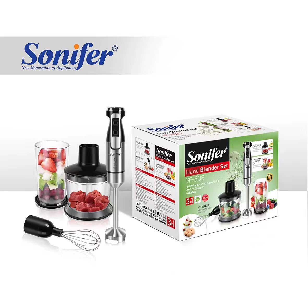Mixeur plongeant 3 en1