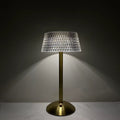 💡 Lampe de Table LED Design Fleurs / Méduse en Cristal & Métal Doré ✨