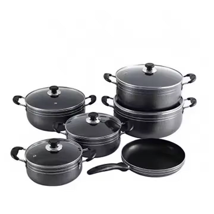 Set de cuisine complet-Marmite et poêles anti adhesive
