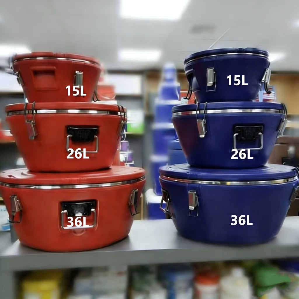 Set de Gamelles Thermiques de Grande Capacité (Rouge & Bleu)