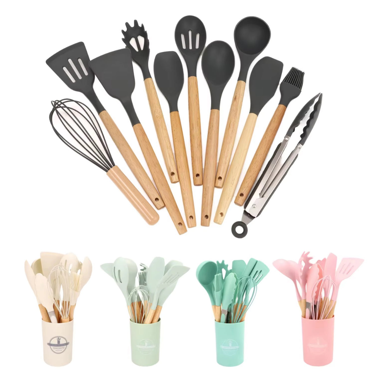 Set d’ustensiles de cuisine en silicone