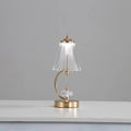 💡 Lampe de Table LED Design Fleurs / Méduse en Cristal & Métal Doré ✨