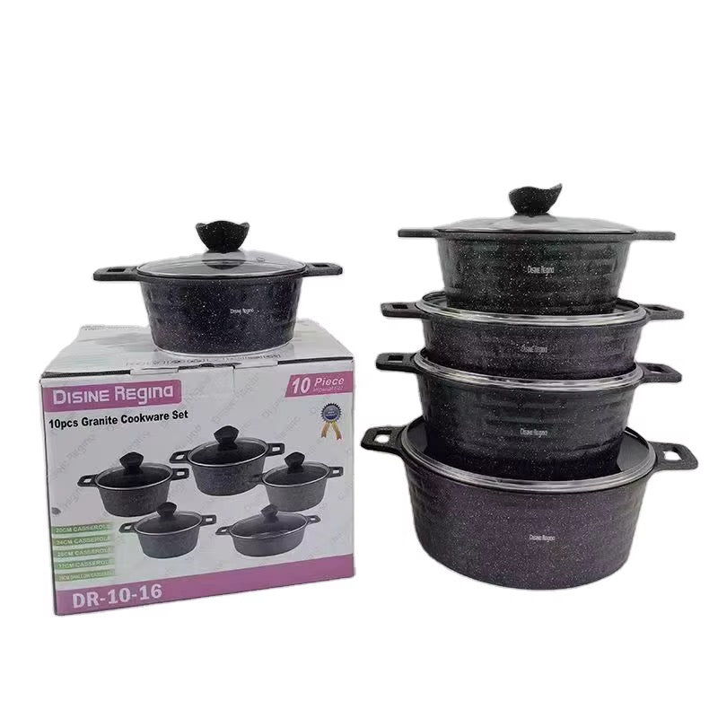 Batterie de cuisine 10 pièces en granite