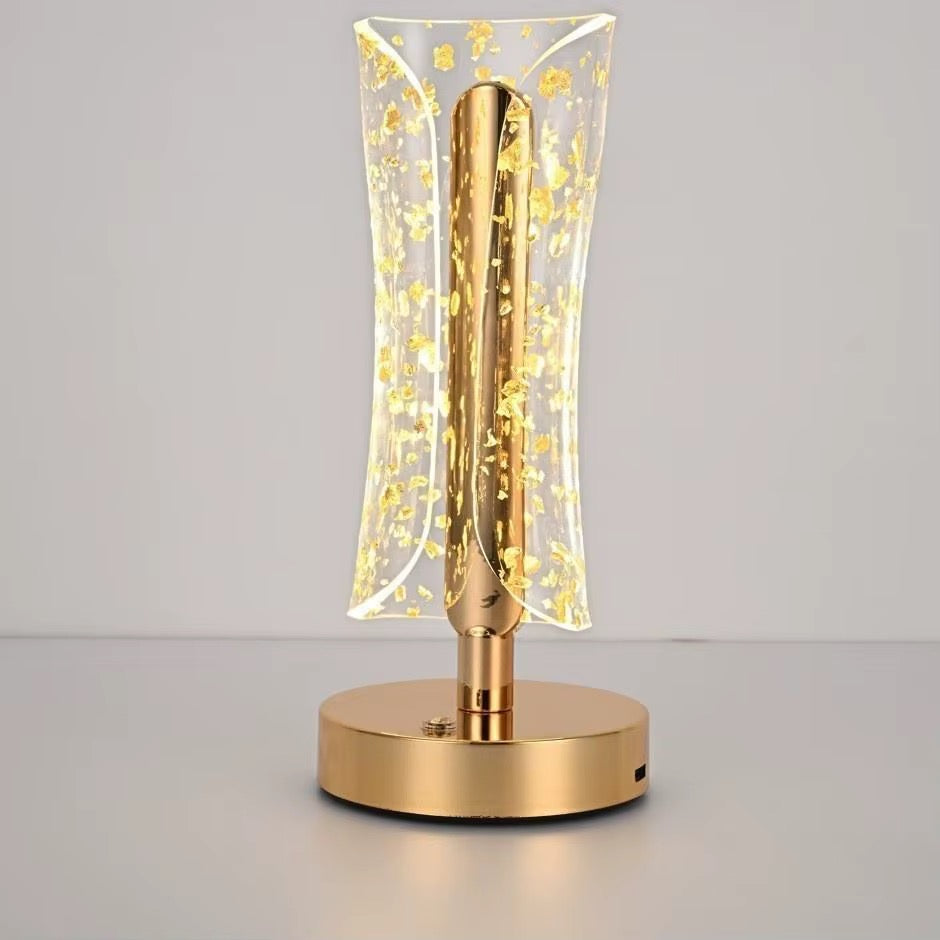 💡 Lampe de Table LED Design Fleurs / Méduse en Cristal & Métal Doré ✨