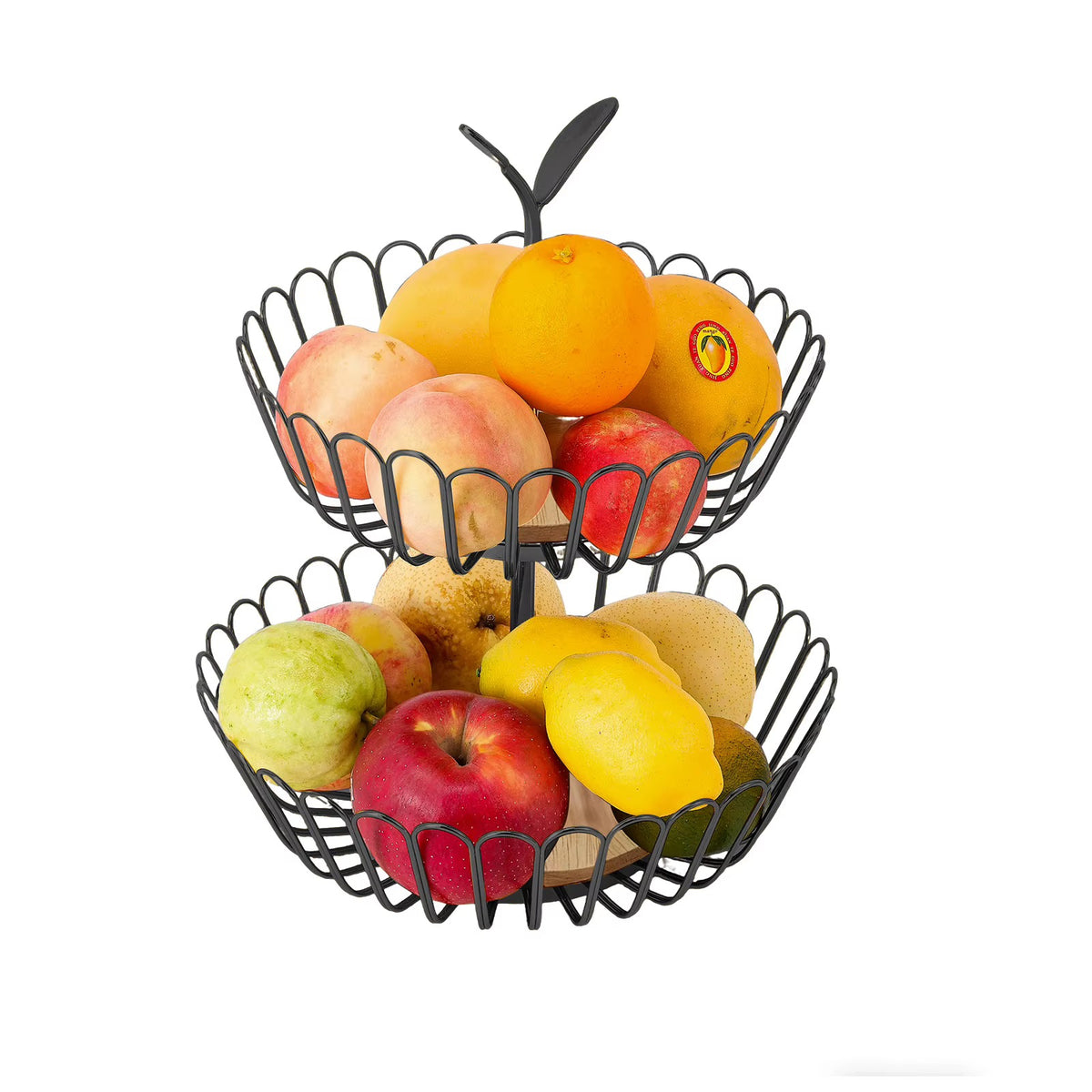🧺 Corbeille à Fruits Étage en Métal Doré - Design Élégant 🍍