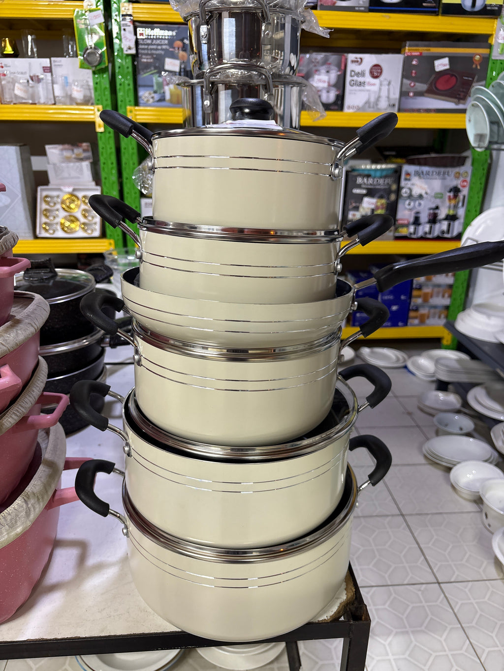 Set de cuisine complet-Marmite et poêles anti adhesive