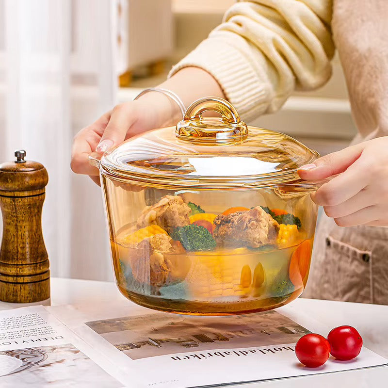 Soupière en verre