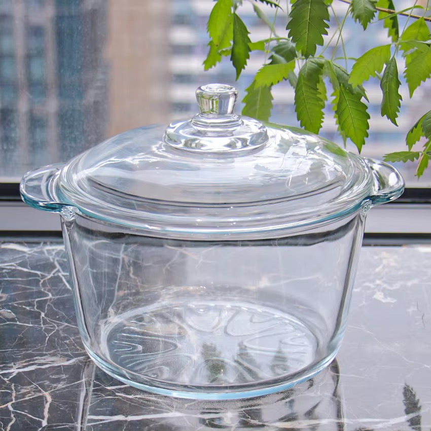 Soupière en verre