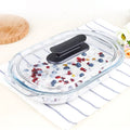 🍲 Plat à Four Oval en Verre Borosilicate avec Couvercle